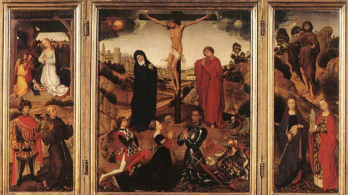 WEYDEN, Rogier van der Sforza Triptych Sweden oil painting art